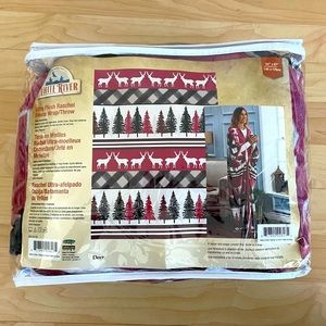 New plush raschel fleece wrap/throw